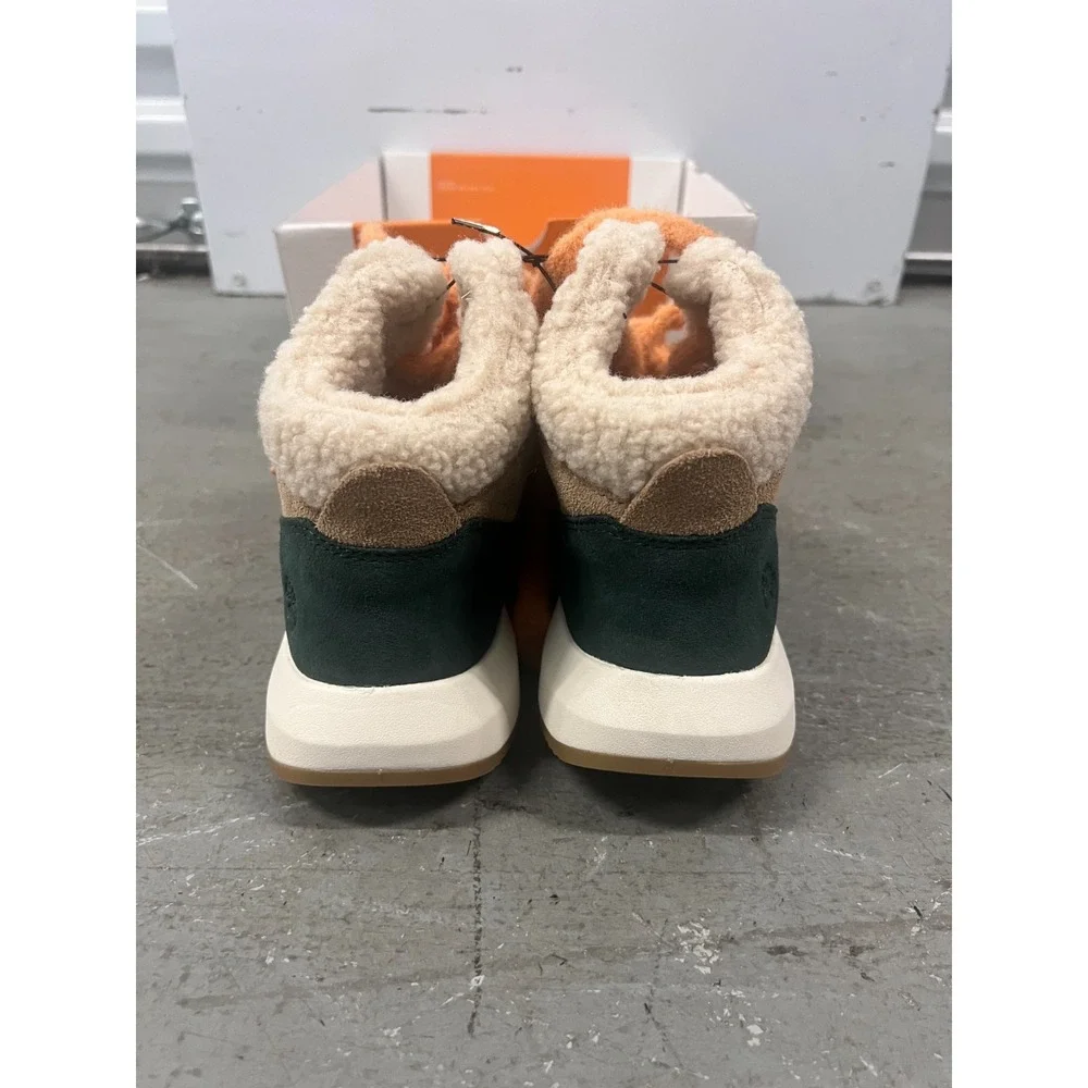 Timberland Retro Swift Sneaker Women US 8.5 Beige Suede High-Top Lifestyle Shoes
